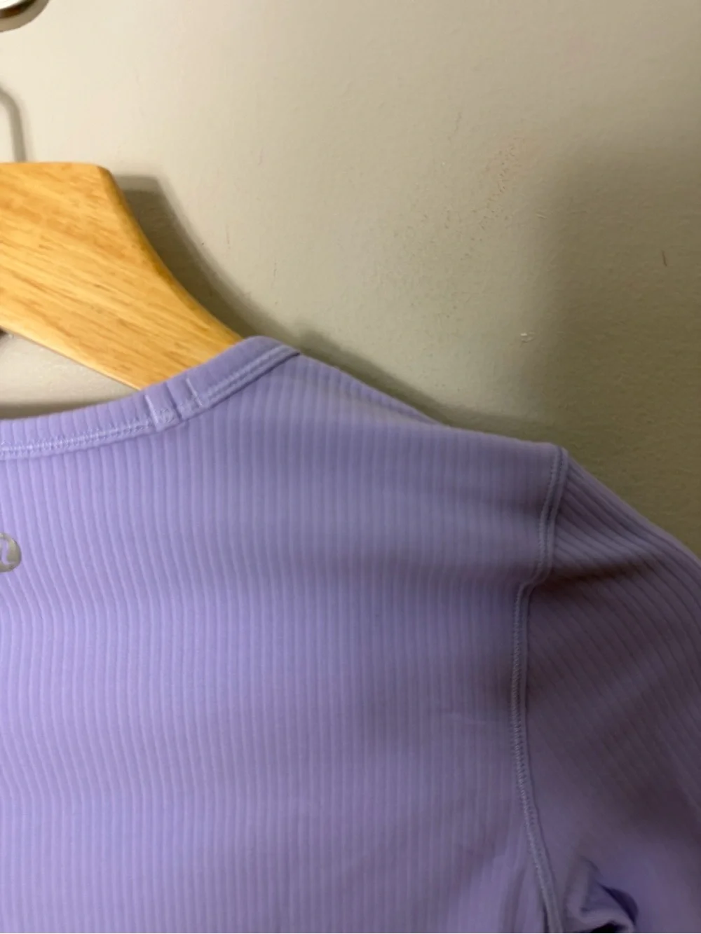 Lululemon All it Takes Ribbed Nulu Long Sleeve Lilac Purple Top Tee *29